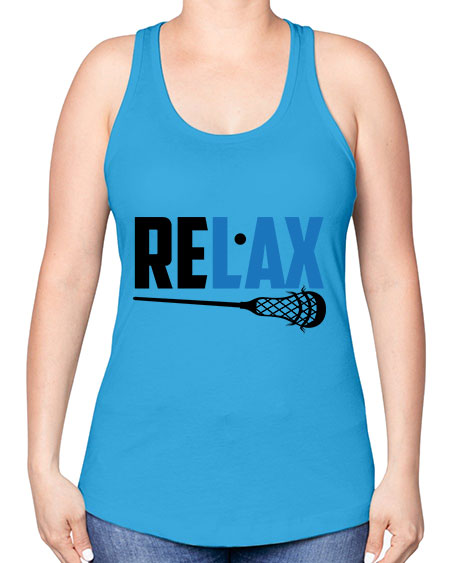 relax 3# - lacrosse -Racerback Tank