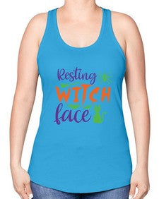 resting witch face 26# - witch -Racerback Tank