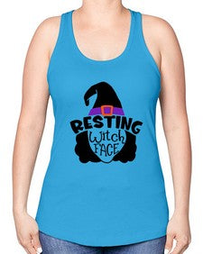 resting witch face 27# - witch -Racerback Tank