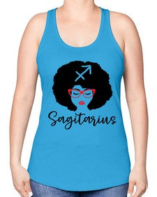 sagitarius 396# - sagittarius -Racerback Tank