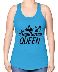 sagittarius queen 412# - sagittarius -Racerback Tank