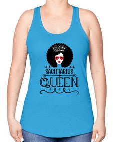 sagittarius queen 414# - sagittarius -Racerback Tank