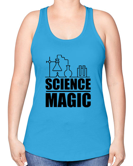 science magic 71# - general science -Racerback Tank