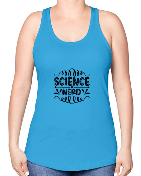 science nerd 56# - general science -Racerback Tank