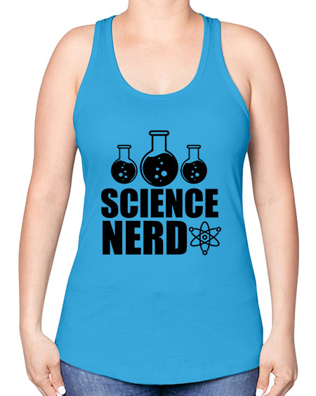 science nerd 62# - general science -Racerback Tank