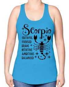 scorpio 431# - scorpio -Racerback Tank