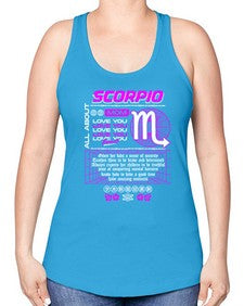 scorpio 457# - scorpio -Racerback Tank