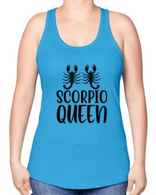 scorpio queen 446# - scorpio -Racerback Tank