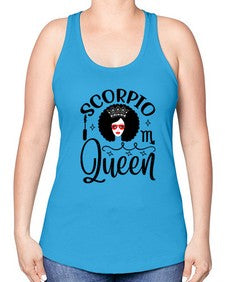 scorpio queen 448# - scorpio -Racerback Tank