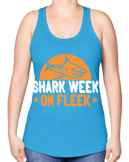 shark week on fleek Style 42# - shark-fish -Racerback Tank