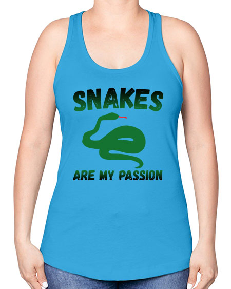 snake are my passion - snake -Racerback Tank