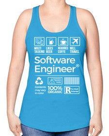 software engineer 1409# - engineer -Racerback Tank