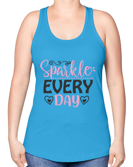 sparkle every day Style 1# - beauty - fashion -Racerback Tank