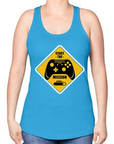start the mission 152# - video games -Racerback Tank