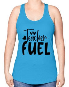 teacher fuel Style 372# - teacher -Racerback Tank