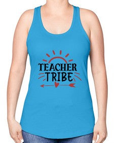teacher tribe Style 385# - teacher -Racerback Tank