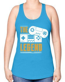 the legend 156# - video games -Racerback Tank