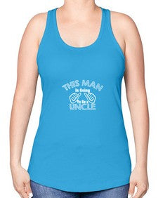 this man is going to be a uncle 637# - uncle -Racerback Tank
