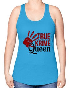 true krime queen 1190# - true crime -Racerback Tank