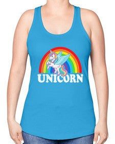 unicorn 439# - unicorn -Racerback Tank