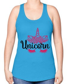 unicorn 516# - unicorn -Racerback Tank
