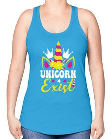 unicorn exist 457# - unicorn -Racerback Tank