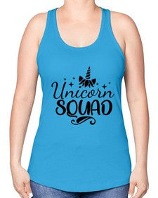 unicorn squad 489# - unicorn -Racerback Tank