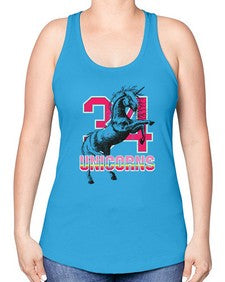 unicorns 517# - unicorn -Racerback Tank