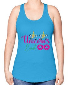 unicorns exist 534# - unicorn -Racerback Tank