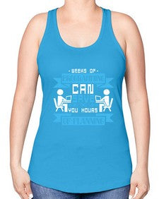 weeks of programming can save you hours of planning 9# - computer -Racerback Tank