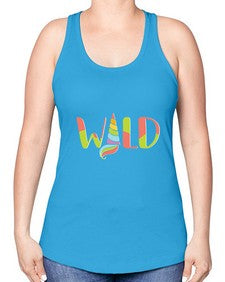 wild 559# - unicorn -Racerback Tank