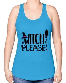 witch please 14# - witch -Racerback Tank
