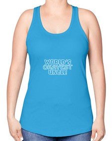 world is okayest uncle 697# - uncle -Racerback Tank