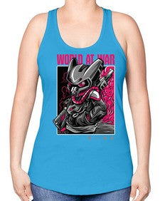 worldatwartshirtdesign 1254# - art pop art -Racerback Tank