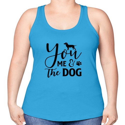 you me the dog 252# - dogs -Racerback Tank