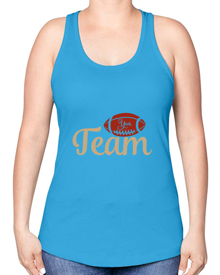 your team 2271# - softball -Racerback Tank