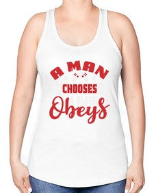 A man chooses a slave obeys 1# - video games -Racerback Tank