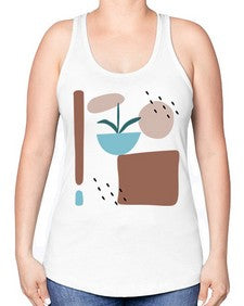 Abstract Shape 189# - art pop art -Racerback Tank