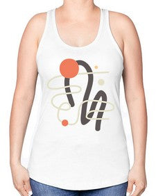 Abstract Shape 198# - art pop art -Racerback Tank