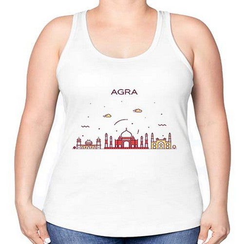 Agra 278# - cities -Racerback Tank