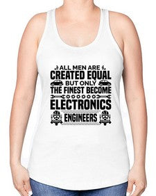 All men are created Style 569# - engineer -Racerback Tank