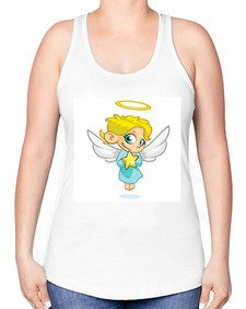 Angel 7# - cartoon general -Racerback Tank