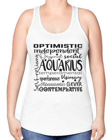 Aquarius 563# - aquarius -Racerback Tank
