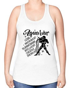 Aquarius 72# - aquarius -Racerback Tank