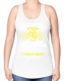 Around the time I turned forty I discovered I could draw Style 39# - Self awareness -Racerback Tank