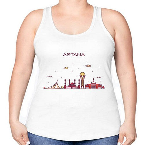 Astana 360# - cities -Racerback Tank