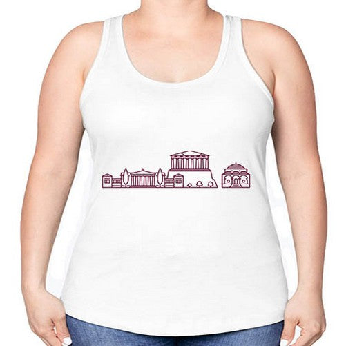 Athens 367# - cities -Racerback Tank