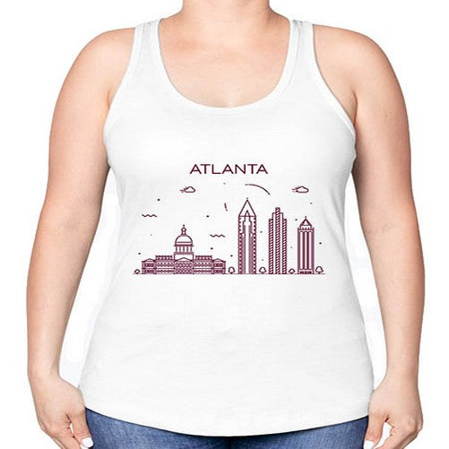 Atlanta 372# - cities -Racerback Tank