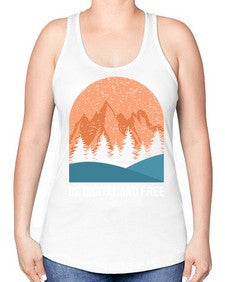 Be Digital and Free 27# - internet -Racerback Tank