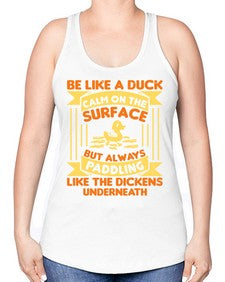 Be like a duck Style 17# - ducks -Racerback Tank